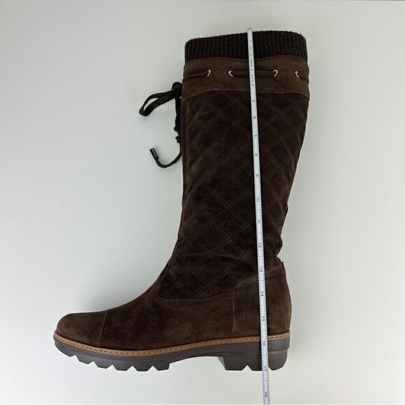 Aquatalia by Marvin K Quilted Suede Pull On Boots Size 38/7 - Picture 8 of 10